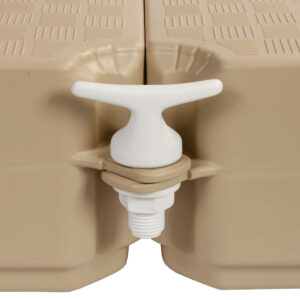 Bitta di ancoraggio bianca per barche per un attracco affidabile