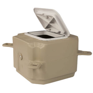 Cubo portaoggetti per pontili: perfetto per organizzare giubbotti di salvataggio e attrezzatura