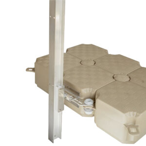 Soluzioni di ancoraggio scorrevoli in alluminio con travi a H per piattaforme galleggianti