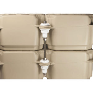 Kit a doppio strato: aste e ferramenta facili da usare per impilare i cubi del pontile