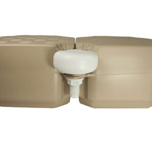 Paraurti bianco con valvola di vuoto regolabile