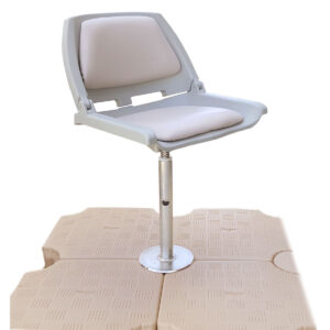 Sedia girevole e pieghevole per una comoda seduta sul pontile Candock